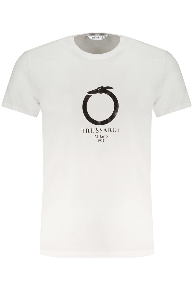 TRUSSARDI T-SHIRT MANICHE CORTE UOMO BIANCO