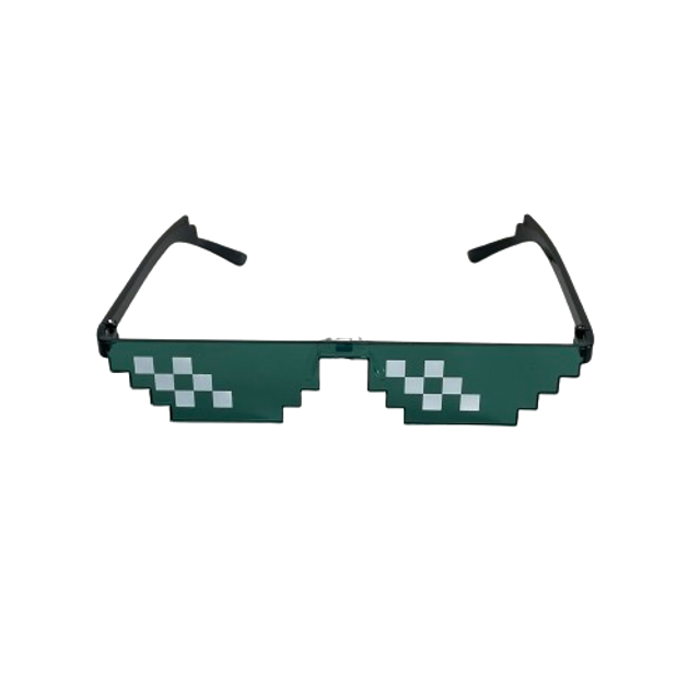 Lunette Thug Life Petit Format Vert 