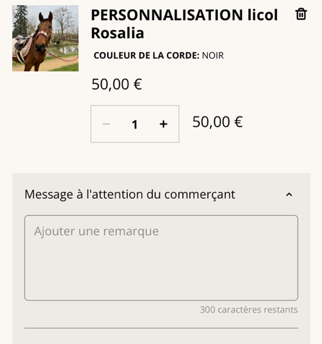 PERSONNALISATION licol Rosalia