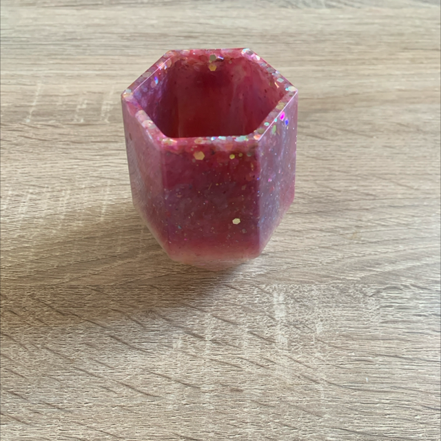 Pot à crayons - hexagone