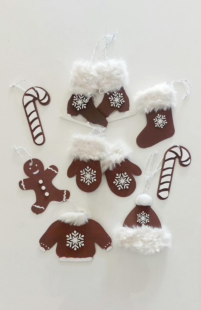 Suspension Noël chocolat et chantilly 