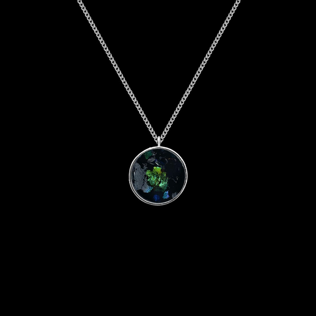Pendentif Médaille - Sternocera | Vert boréal 5/15