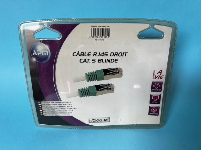 APM CAT5 LAN-Kabel RJ45 beidseitig voll belegt