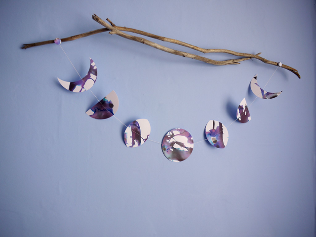 Dark Moon phases ink wall hanging - WINTER // DARK // NOVEMBER