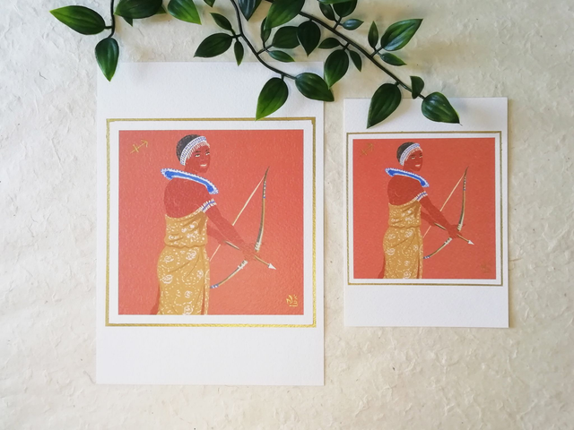 Carte Signe Zodiaque A5 et A6 - Sagittaire