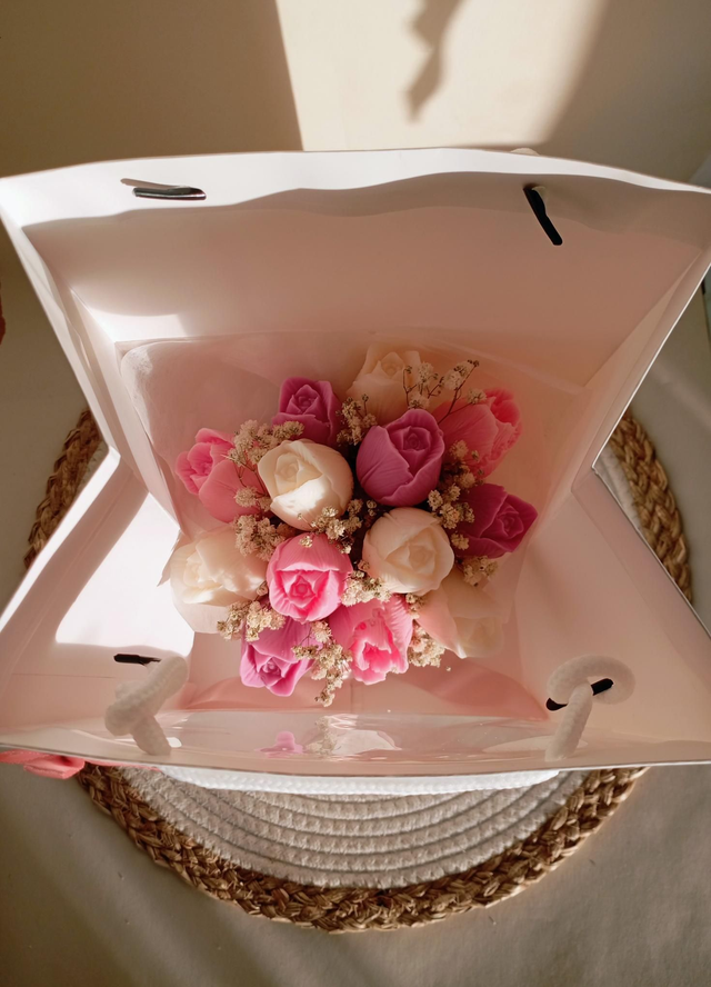 Bouquet de tulipes en cire "Velours de Tulipe"