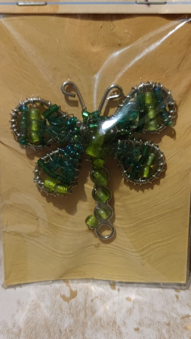 Épingle décore rideaux papillon vert 