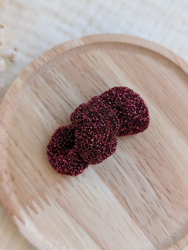 Barrette noeud Romie paillettes Edition spéciale Fêtes