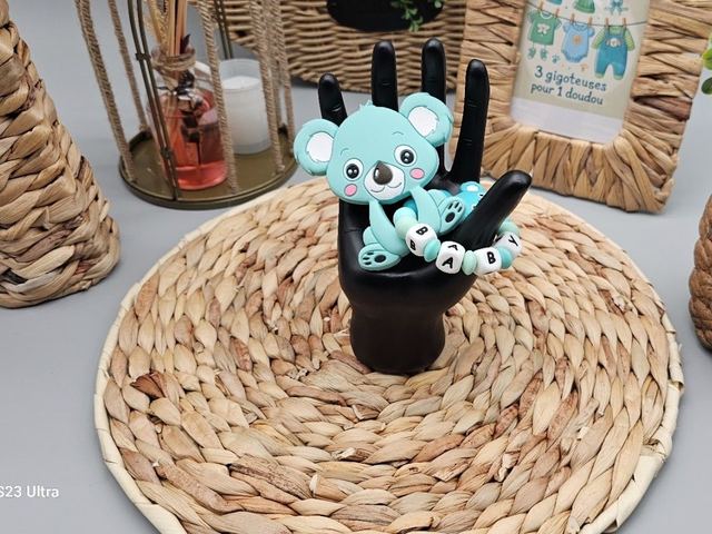 Anneau de dentition Koala Bleu