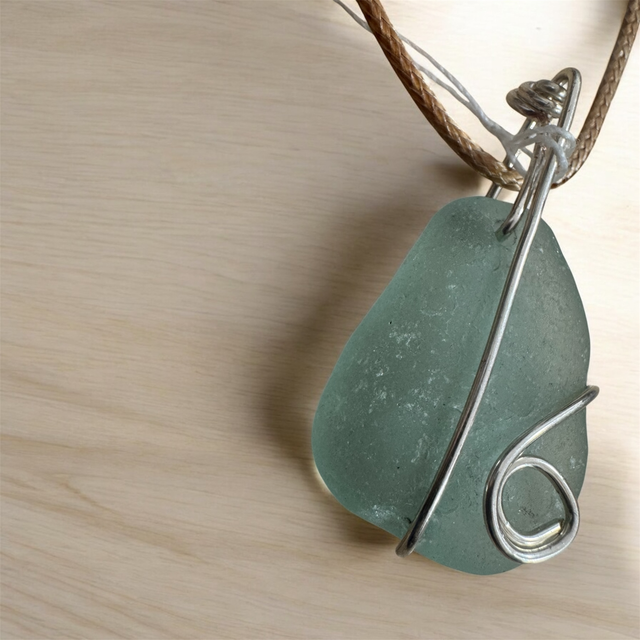 Sea Glass Necklace Vired- SKU4028