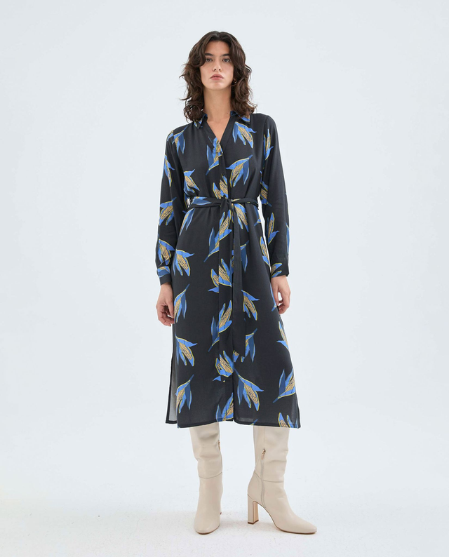 Abito lungo fantasia mais