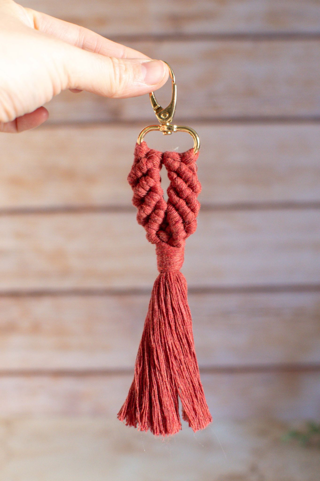 Porte clé coquillage Coquelicot