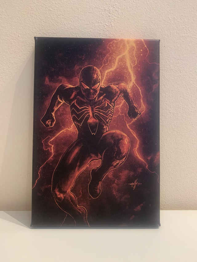 Stampa su tela Spiderman Rosso