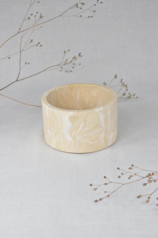 Pot : Beige marbré