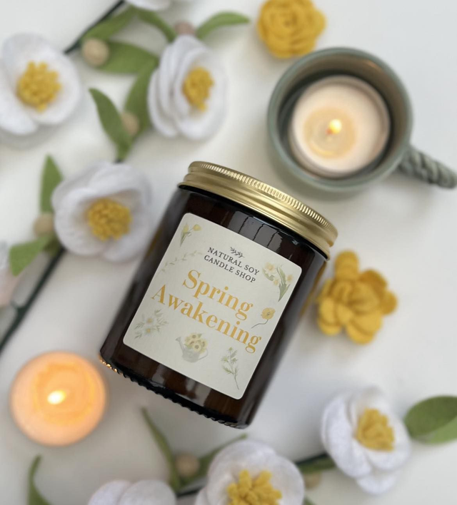 Spring Awakening Luxury Handpoured Soy Candle