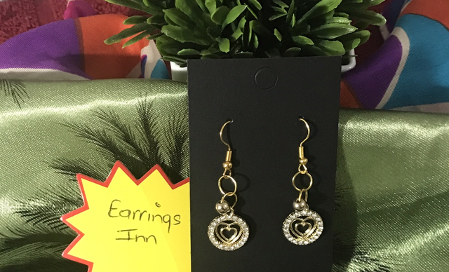 Gold Colour Dangling Earrings- GCD78