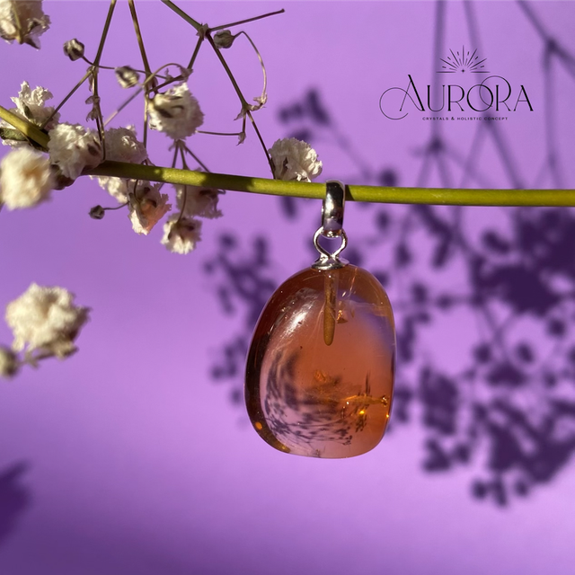 Unikat - Citrin Anhänger 925 Silber