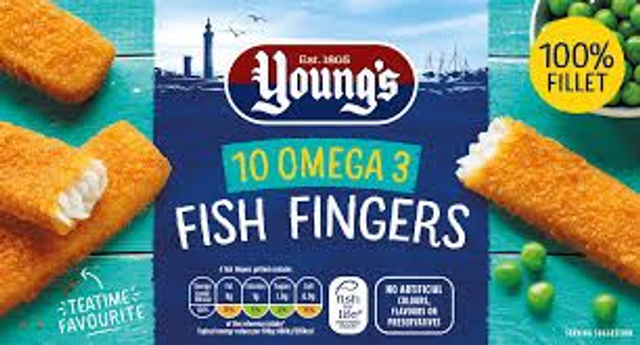 Young's 10 Omega 3 Fish Fingers 250g