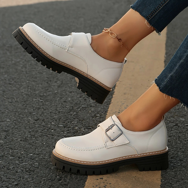 Women's White Oxford Shoes