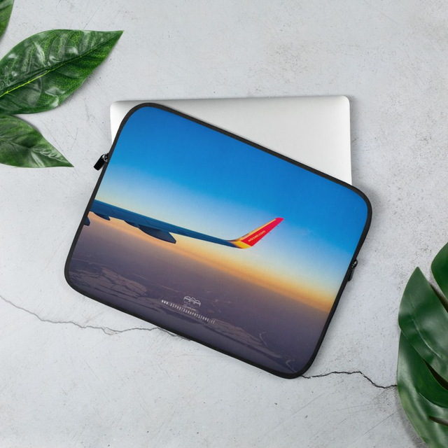 Porta PC sunrise airplane fly