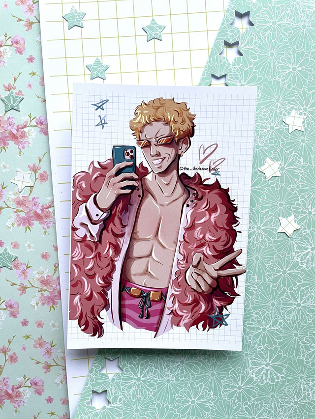 Doflamingo One Piece Postcard