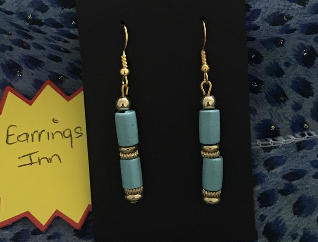 Blue Dangling Earrings- BLDE78 