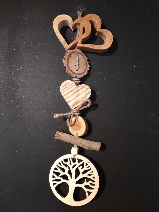 Guirlande arbre de vie bois brut 
