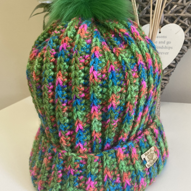 Handmade Crochet Beanie - Pink Multi Range