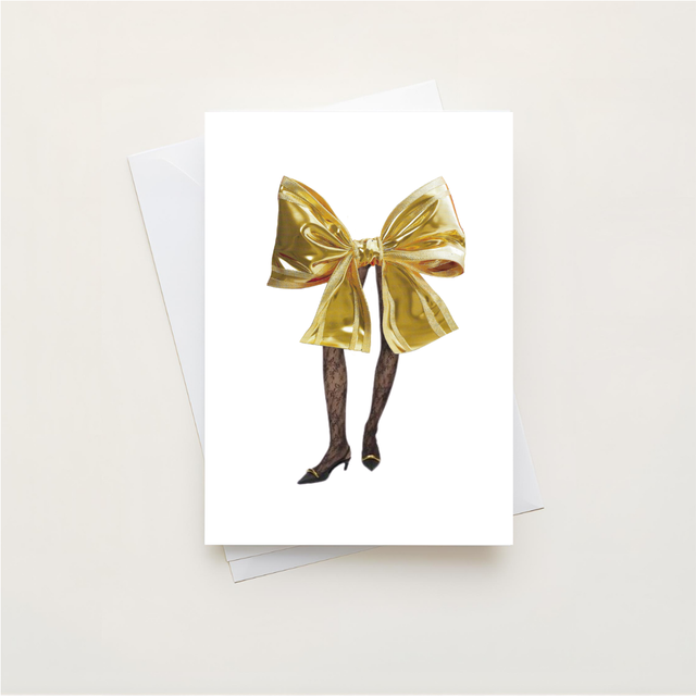 Pre Order - Bow Christmas card 
