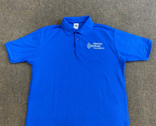 MMF Blue Polo Top