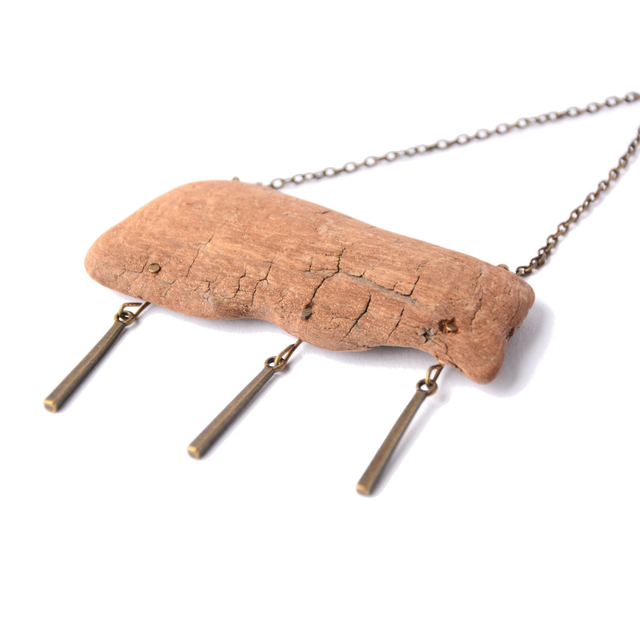 Collier Bois Flotté - Pièce Artisanale et Unique