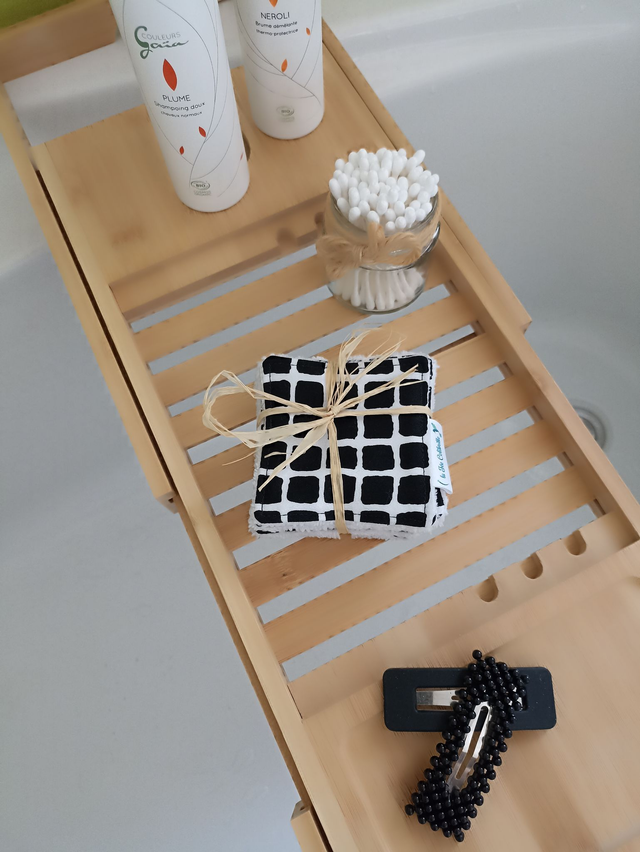 Ensemble de 8 carrés visage - Damier