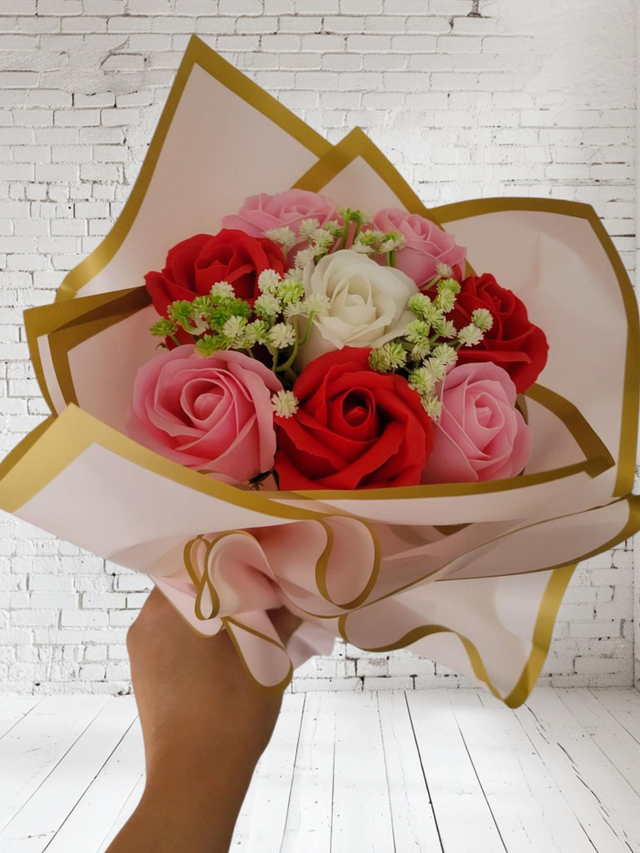 Bouquet fleurs de savon 
