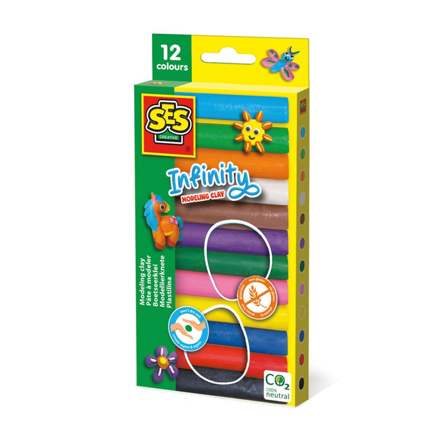 SES Creative Infinity boetseerklei  12 pak (180gr)