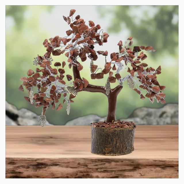 "Jaspe rouge Main de Fatima" - Arbre du bonheur 300 pcs