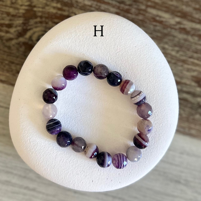 Bracelet Agate 10mm (de G à L)