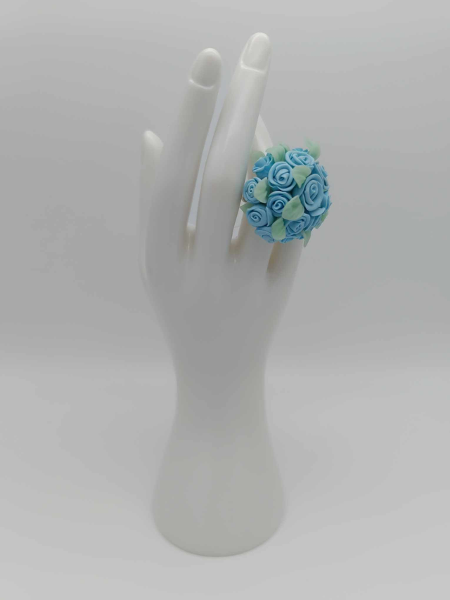 Bague en porcelaine froide Bouquet 