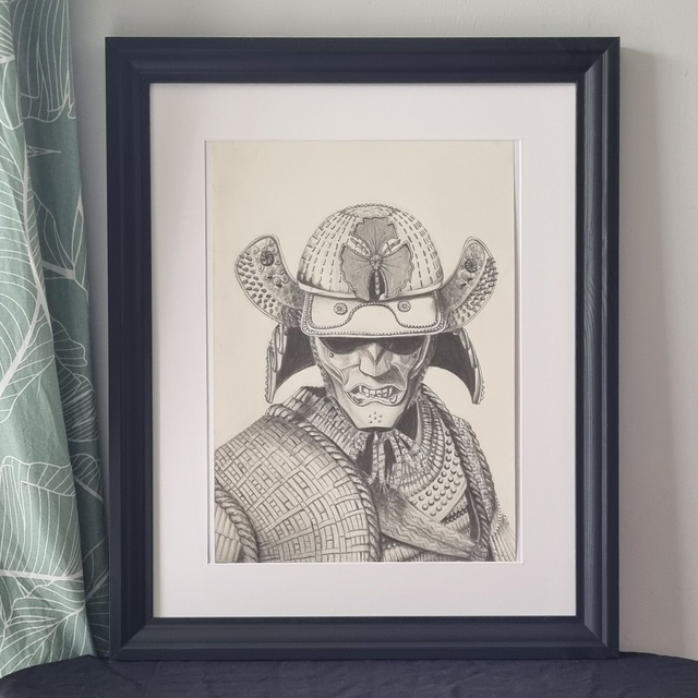 Samurai- Œuvre originale encadré