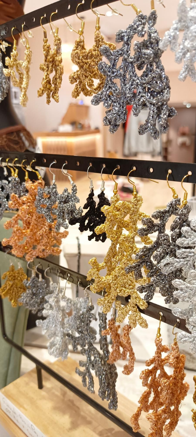 Boucles d'oreilles corail 