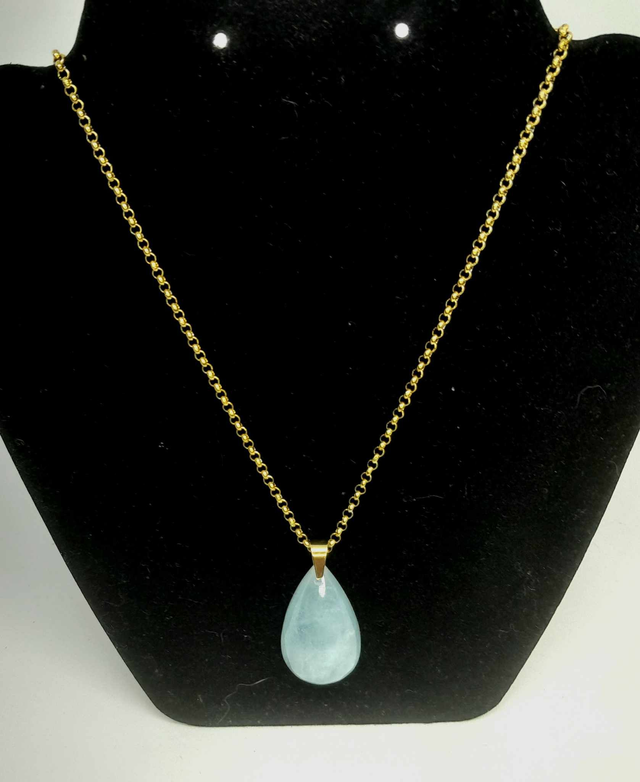 Pendentif aigue marine