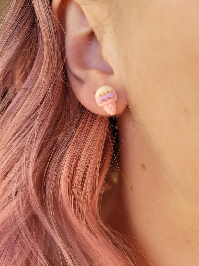 Die kleinen Süßen Ohrstecker Eiscreme/Einhorn/Kakteen