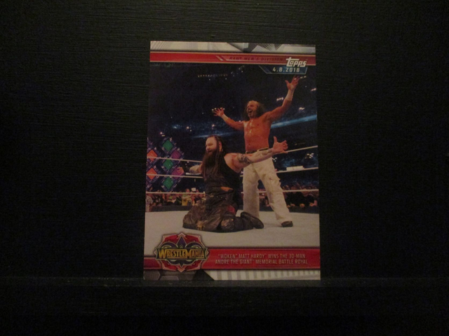 "Woken" Matt Hardy Wins The 30-Man Andre The Giant Memorial Battle Royal - Champions Original Trading Card #34