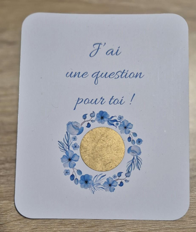 Carte à gratter : Veux-tu être mon parrain ? 