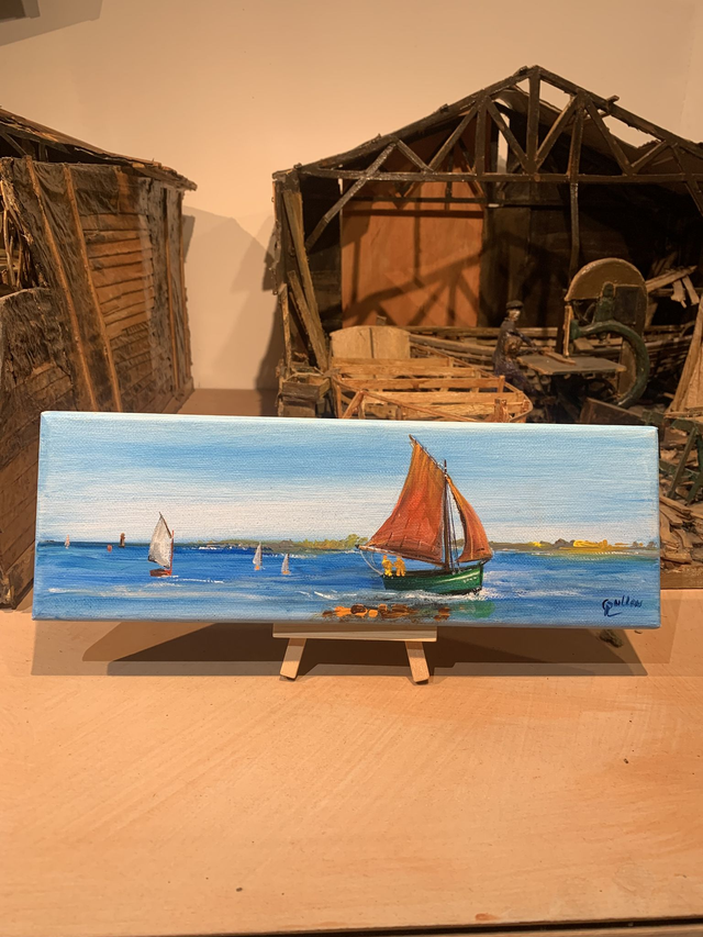 Tableau sur toile 29x10 Fleur des Îles