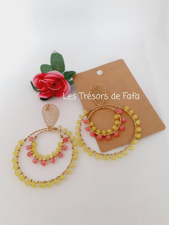 Boucles d'oreilles JESSICA en acier inoxydable