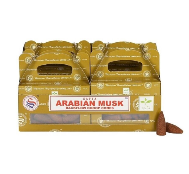 Encens Backflow Cônes Satya Musc Arabe
