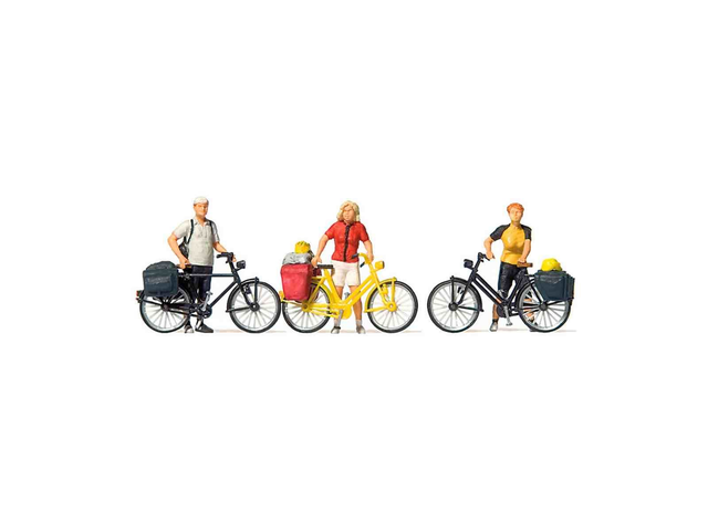 Cyclistes en vêtements de sport preiser 10643 H0
