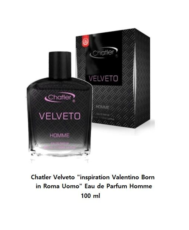  Chatler Velveto "inspiration Valentino Born in Roma Uomo" Eau de Parfum Homme 100 ml