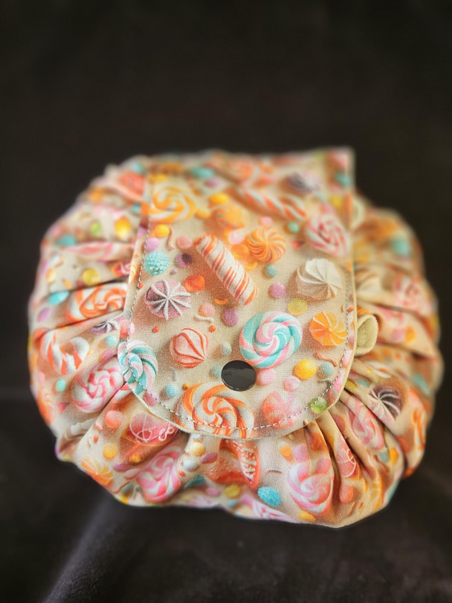Bourse à maquillage "bonbons sucrés"