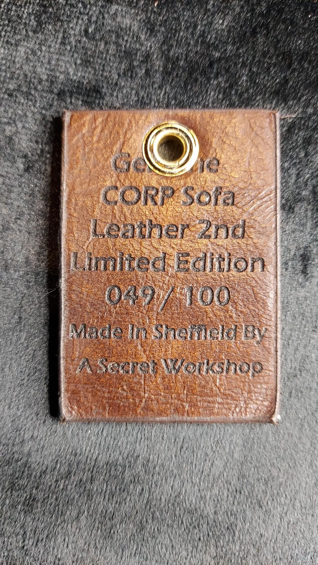 049 / 100 2nd Limited Edition Genuine CORP SOFA Leather Keyring